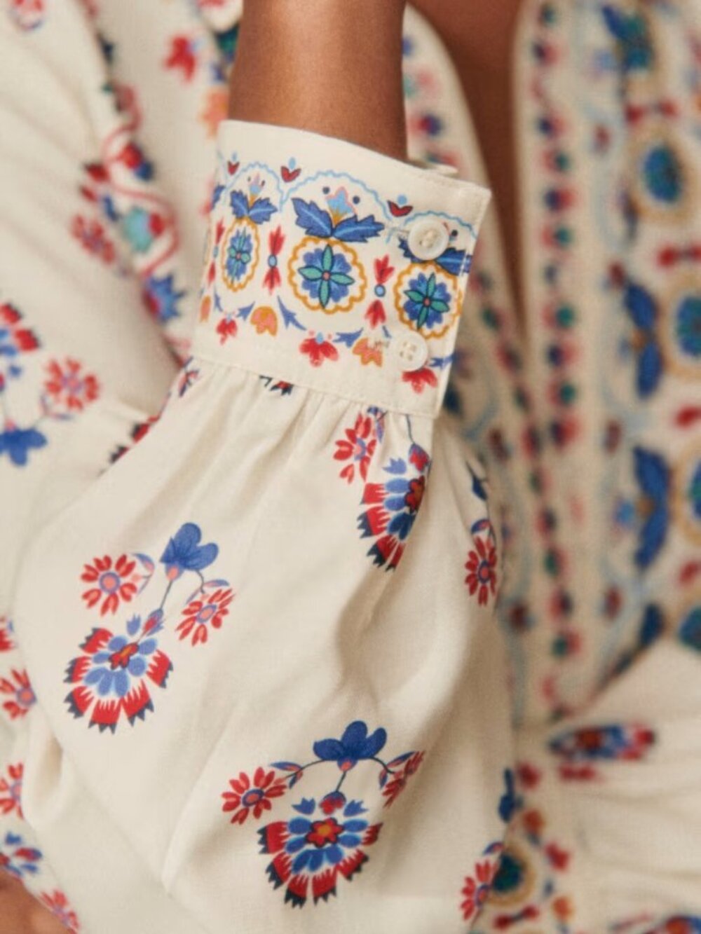 Sezane Fernande Dress size 6 (milo print) - Picture 3 of 5